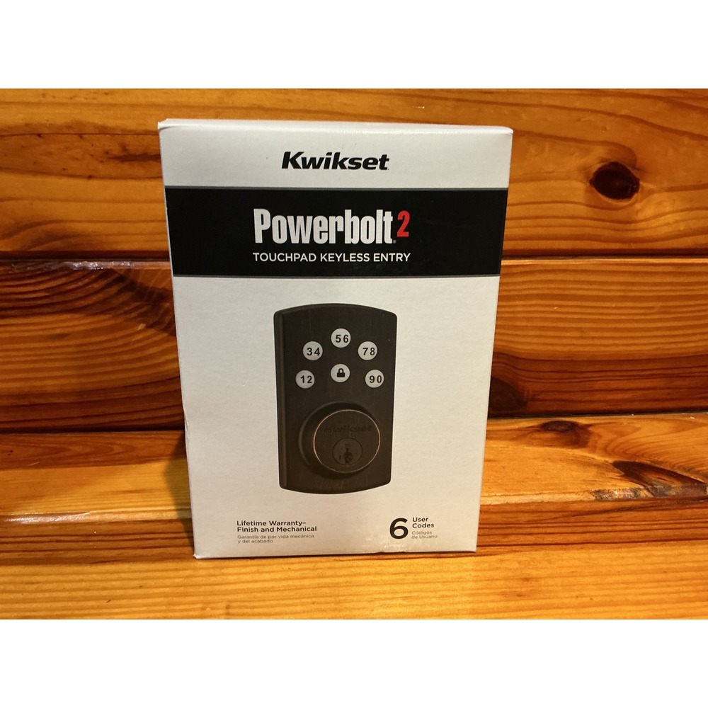 Kwikset Powerbolt 2 Touchpad Keyless Entry Deadbolt Venetian Bronze SmartKey